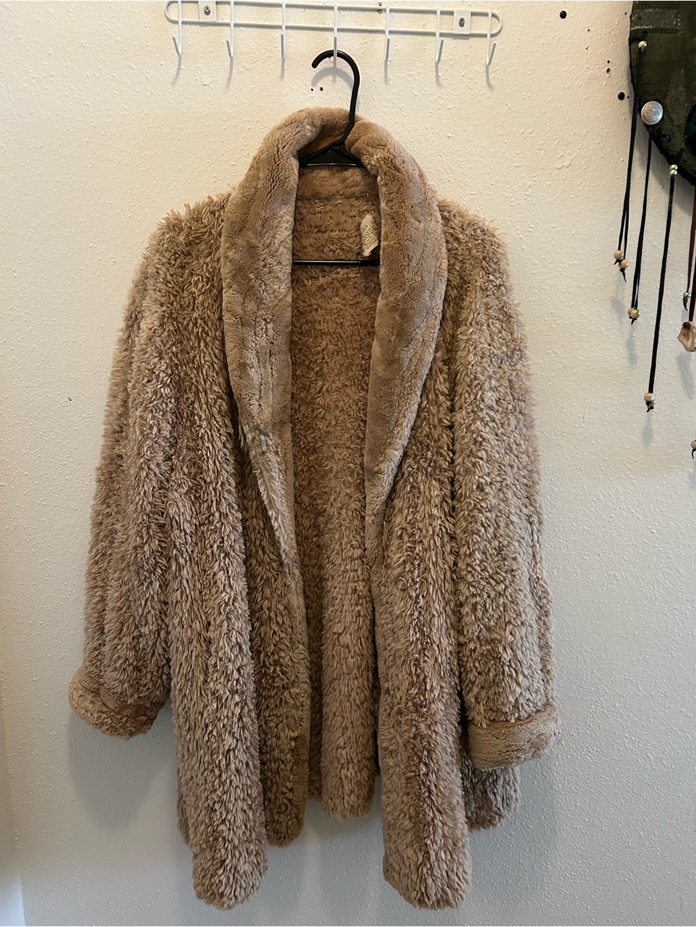 Authentic Paula Lishman knit fur coat